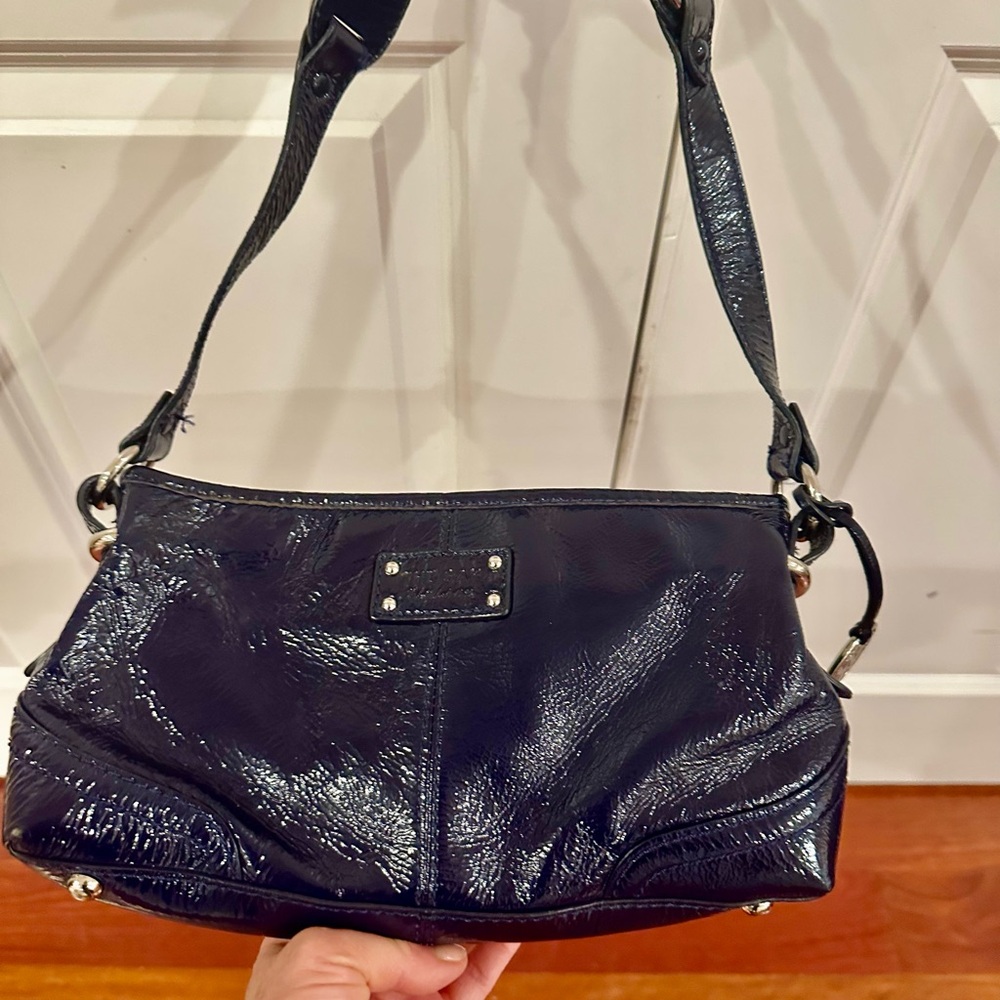 The Sak Blue Patent leather Shoulder Bag
